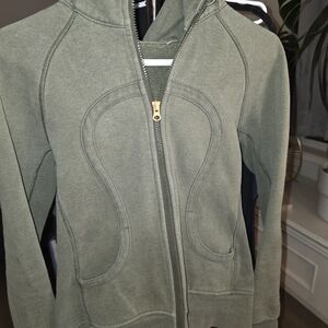 Green Zip-Up Hoodie